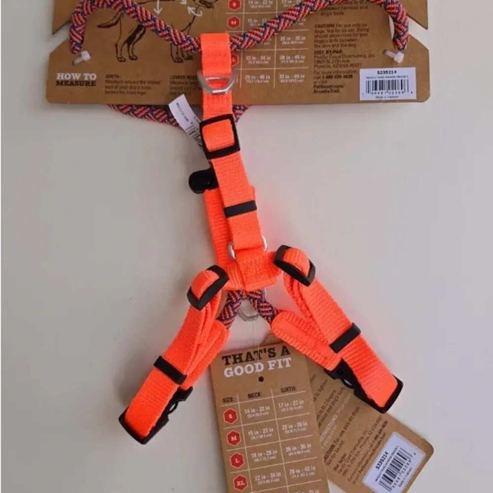 NWT ARCADIA TRAIL DOG HARNESS. Rope Max Mobility Sz S Neck 14-22” Girth 17-23”